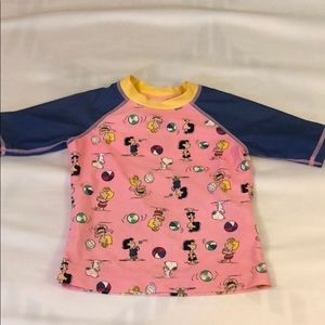 Hanna Andersson Peanuts Rash Guard 100